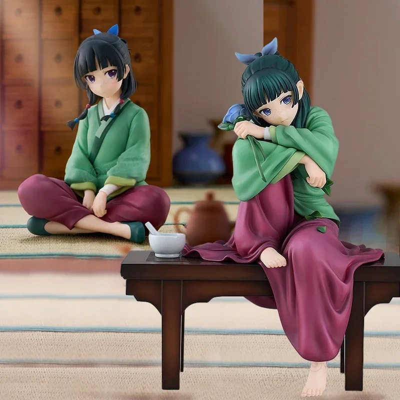 /The Apotheker Diaries Anime Figuren PVC Model MaoMao & Tafel Schattig Meisje Actiefiguren Speelgoed voor Gift Verzamel Figuur Kerst