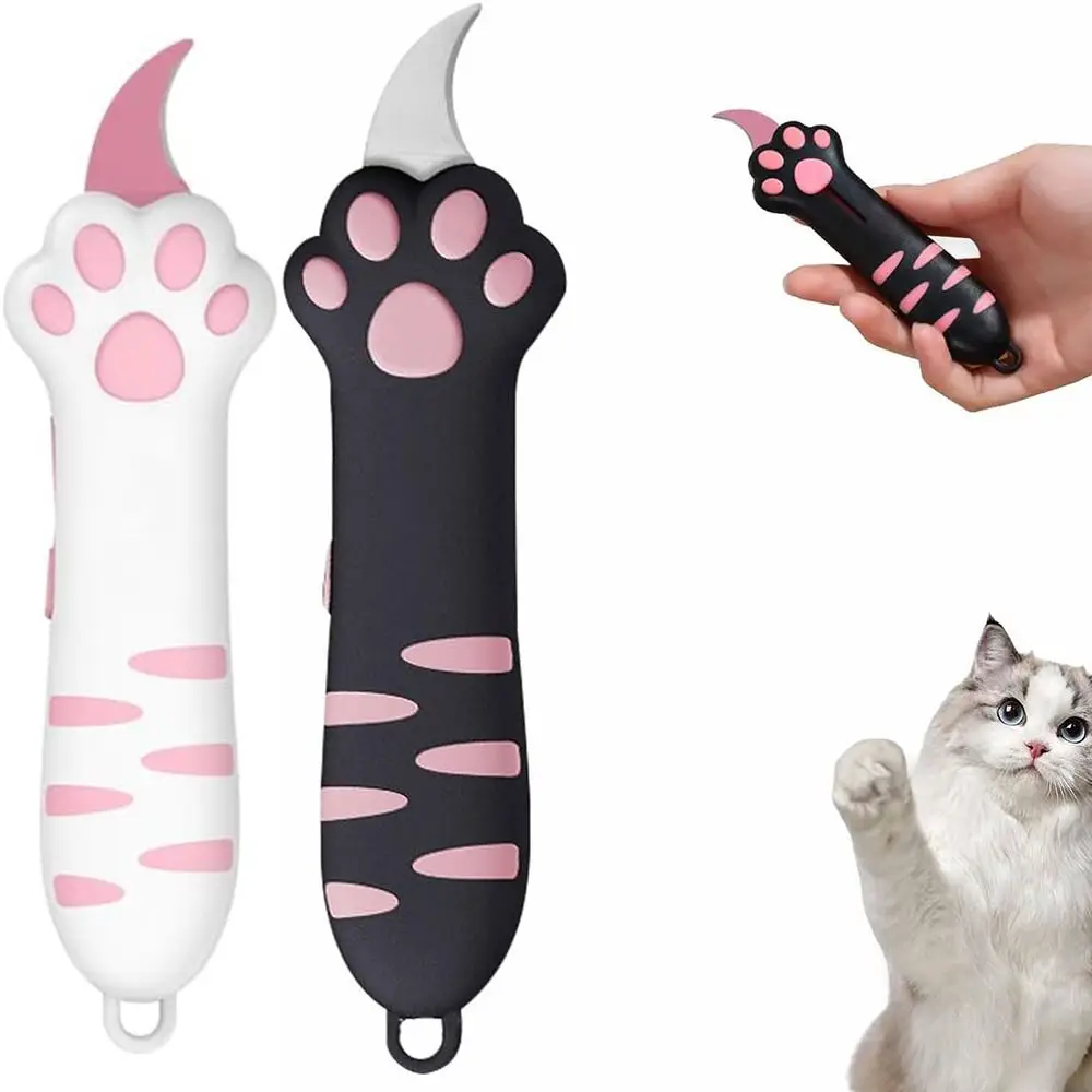 Cuchillas de corte con forma de pata de gato, mini cuchillos portátiles con forma de garra de gato, herramientas creativas para decoración, corte de papel y manualidades.