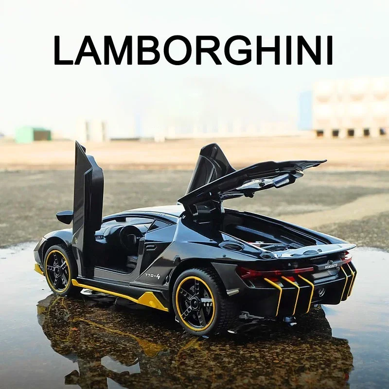 1:32 Lamborghinis LP770 LP750 รถกีฬารถรุ่นDiecast Sound Super Racingยกหางร้อนล้อรถสําหรับของขวัญเด็ก