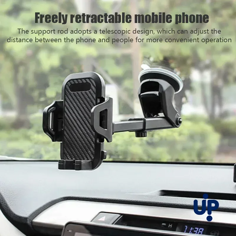 NUEVO Soporte Universal para Teléfono de Coche con Ventosa 360 °   Soporte para Celular en el Tablero del Auto para Smartphones
