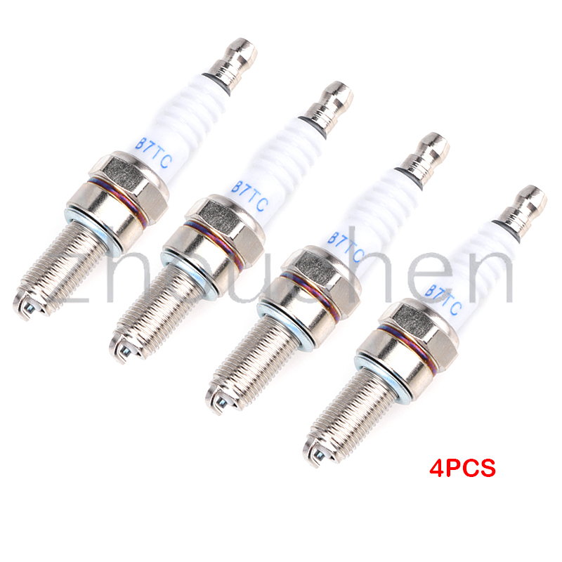 4ชิ้น/ล็อตรถจักรยานยนต์Spark Plug B7TCสำหรับCR7E CR7EIX CPR7EA-9 CPR8EA-9 CPR8EAIX-9 96067 CR8E CR8EIX IU24 IU22 UR4DC UR6DE PRG6HCC