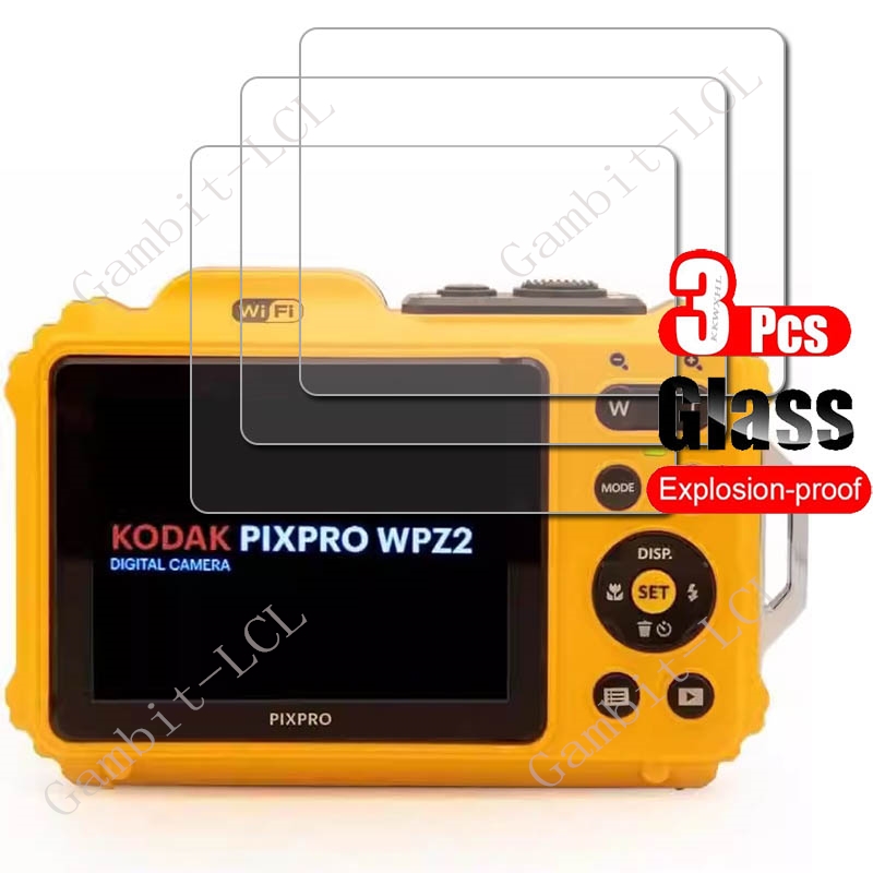 1/3PCS 9H HD Tempered Glass For KODAK PIXPRO WPZ2 2.7" PENTA WG-1000 PIXPROWPZ2 Camera LCD Display Screen Protector