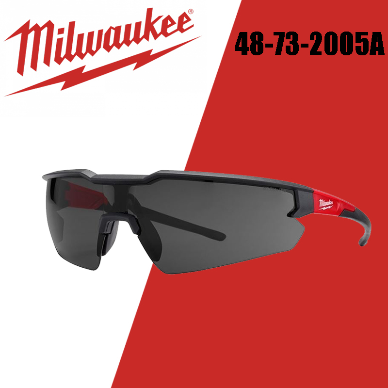 Milwaukee 48-73-2005A прозрачные защитные очки, противотуманные, устойчивые к царапинам линзы, максимальный комфорт, безопасные очки в сером стиле, доступ к инструменту