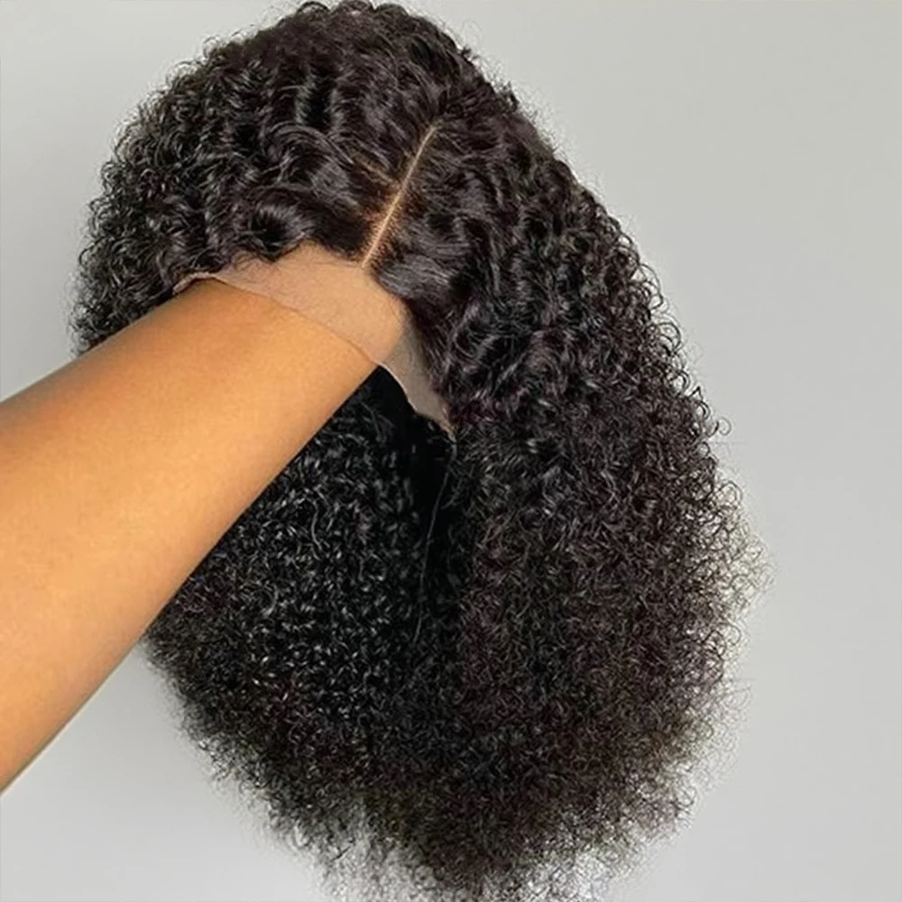 Peluca sin pegamento de cabello humano, ondulada profunda, estilo bob, pelucas con encaje frontal 13x6, listas para usar, rizadas y cortas, peluca con encaje frontal 13x4, densidad 250%