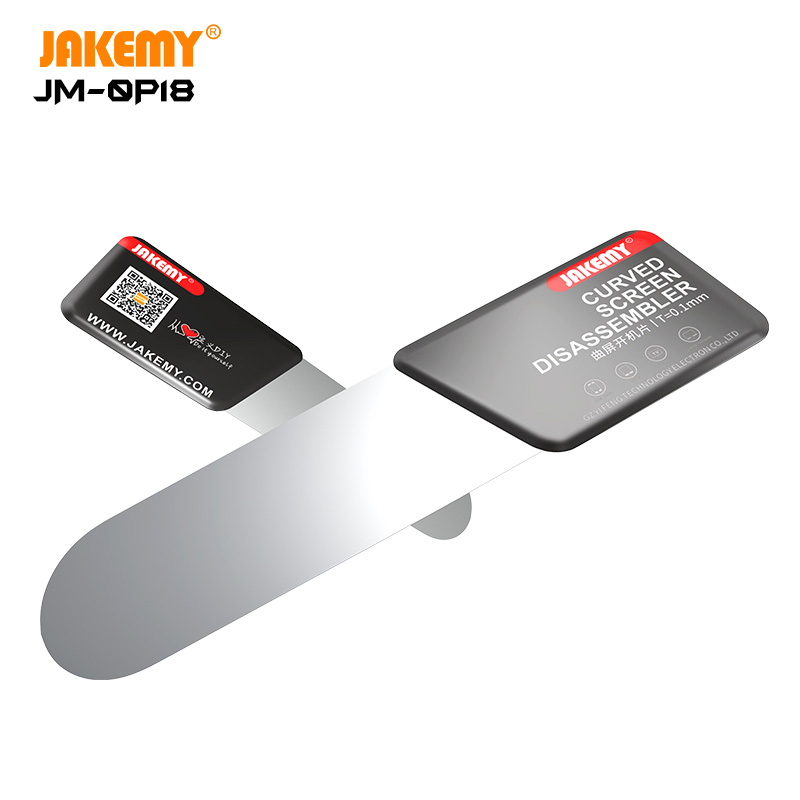 JAKEMY 0.1 มม.Ultra Thin Pry เปิดการ์ดสําหรับโทรศัพท์มือถือหน้าจอโค้งถอดชิ้นส่วนซ่อมเครื่องมือ