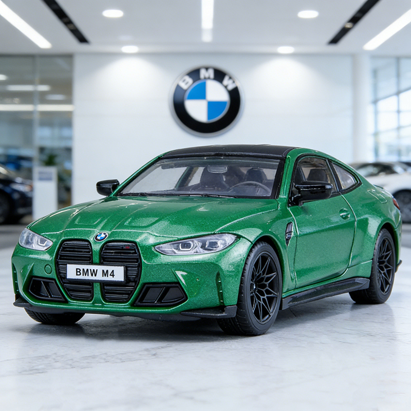 1:32 BMW M4 IM G82 supercoche en miniatura de coche de aleación con luz de sonido extraíble colección de regalos para niños modelo de juguete fundido a presión