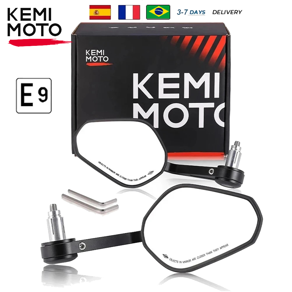 Motorcycle Bar End Mirror Universal 360° Handlebar Rearview Mirror for Sportster Softail Road King V-star Motorcycle Accessories