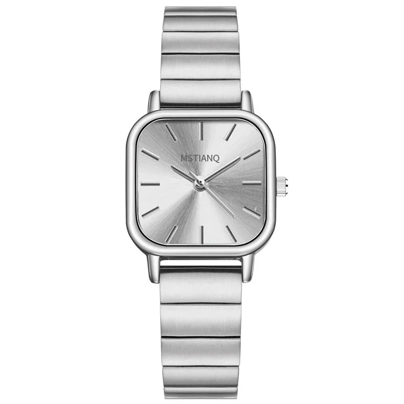 Reloj de pulsera de acero inoxidable 2025, Reloj de cuarzo de lujo para Mujer, Reloj de pulsera versátil de moda informal, Reloj de pulsera para Mujer