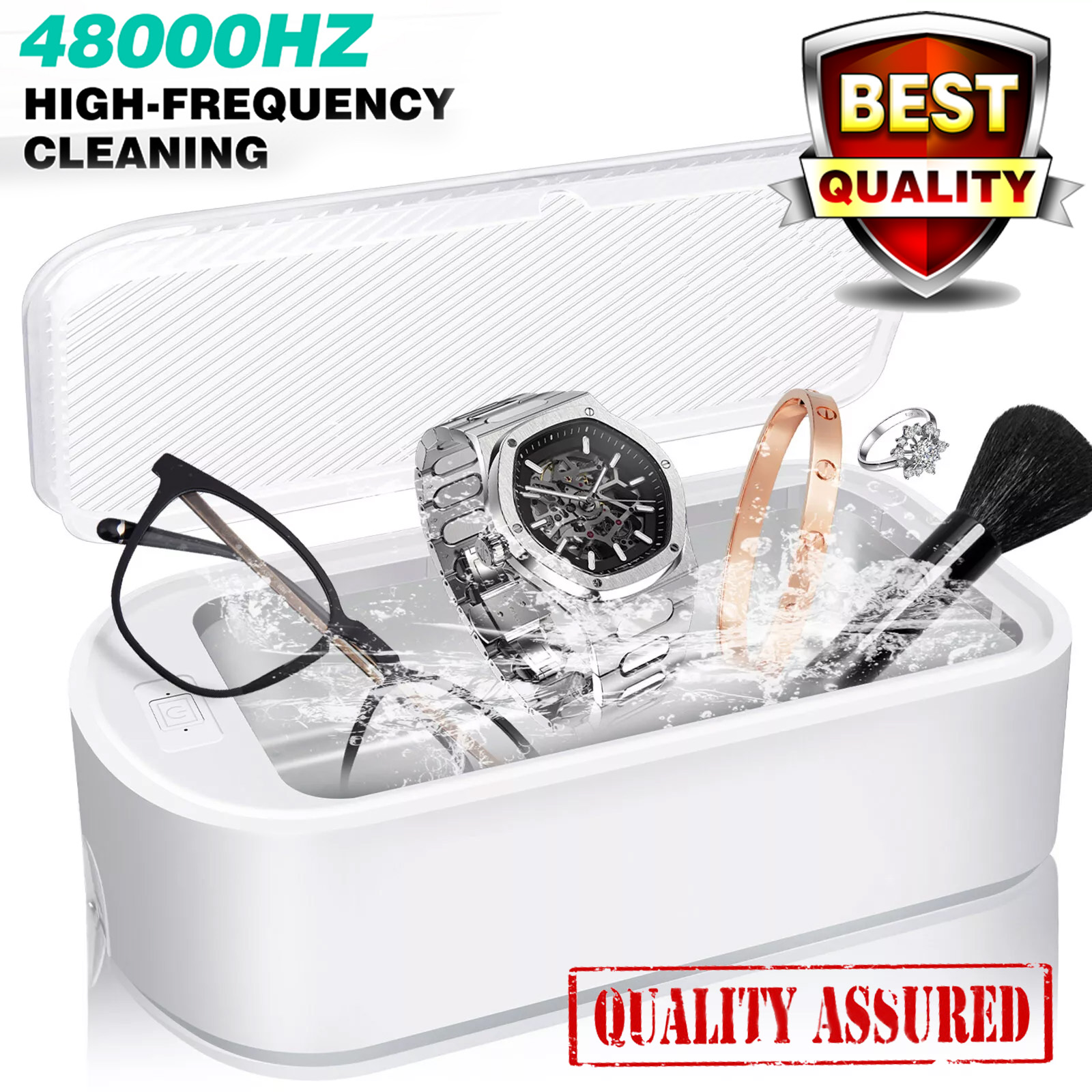 650ML Ultraschall Reinigung Maschine Hochfrequenz Vibration Reiniger Waschen Werkzeug Tragbare Uhr Schmuck Gläser Hosenträger Reiniger