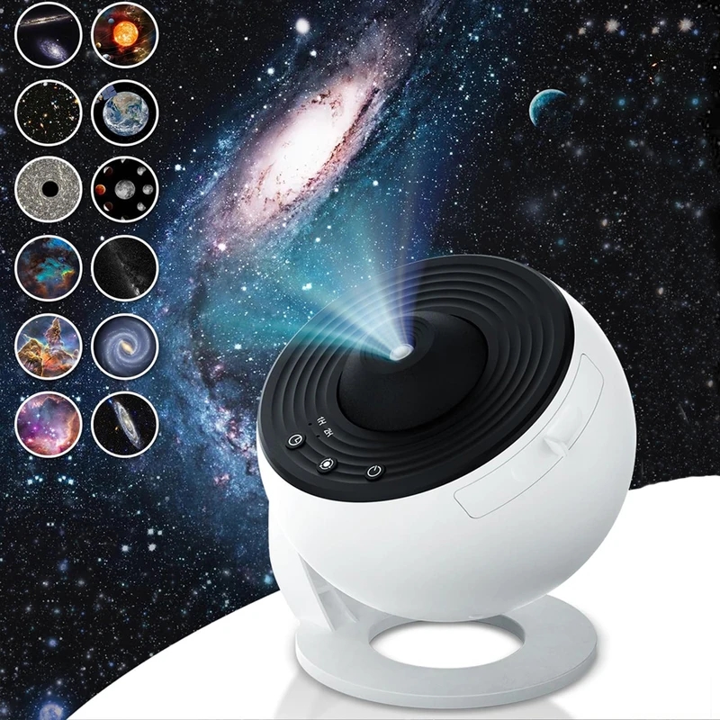 Nouveau Projecteur Étoiles Galaxy Lumière 13 en 1 Planétarium 360 ° Rotation Aurora Night Light Lampe pour Chambre Ciel Étoilé Enfants Adulte Cadeau