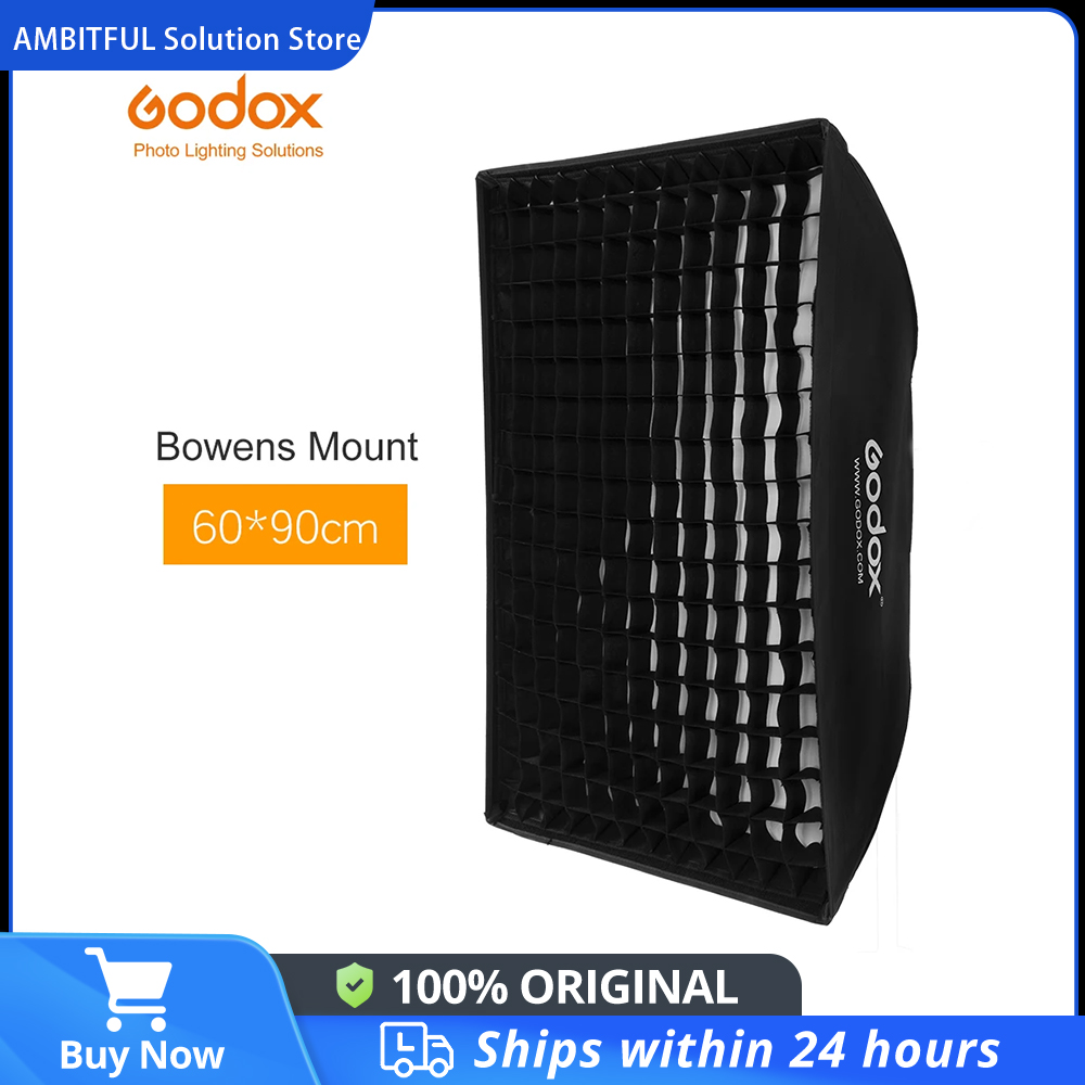 Godox 24 "x 35" 60x90cm favo de mel grade softbox caixa macia com bowens montagem para estúdio strobe flash luz for dp400iiiv sl300iii qt400iii fl80 fl80rgb  sl60 sl60iid sl60iibi la150d sl150iii
