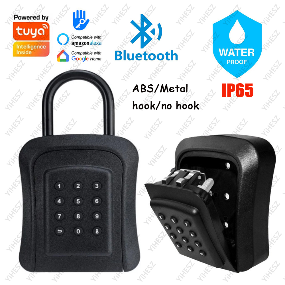 Tuya/TTlock Smart Passwort Schlüssel Box Outdoor IP65 Wasserdichte Anti-diebstahl Box Sichere Sicherheit Intelligente ABS/metall Smart Wand Halterung