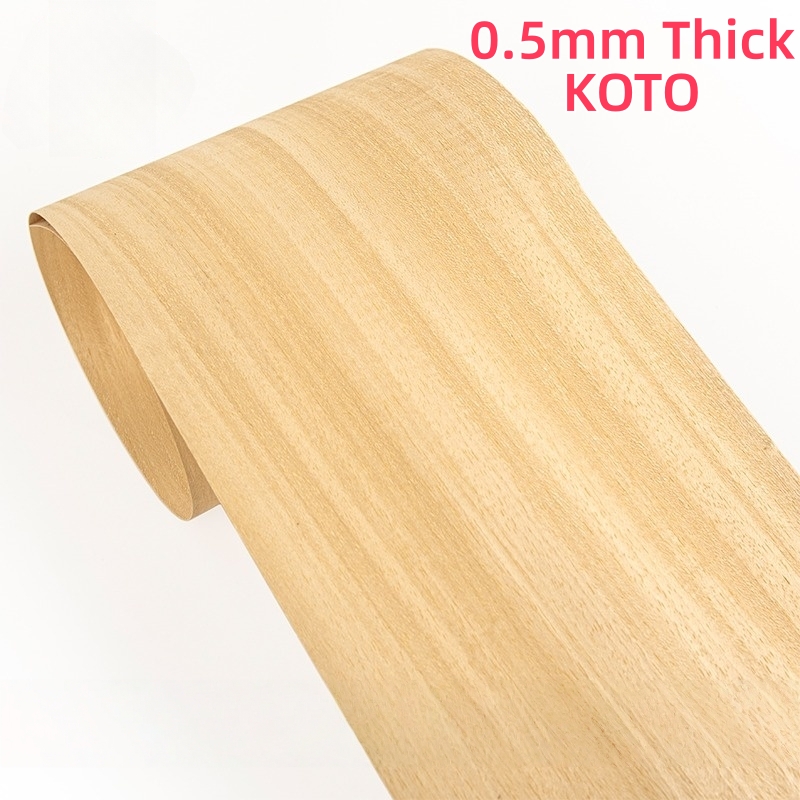 0,5 mm dik natuurlijk Koto-houtfineer voor Guzheng, gitaar- en tafeltennisrackets - premium klankbord en doe-het-zelf-huisdecoratie