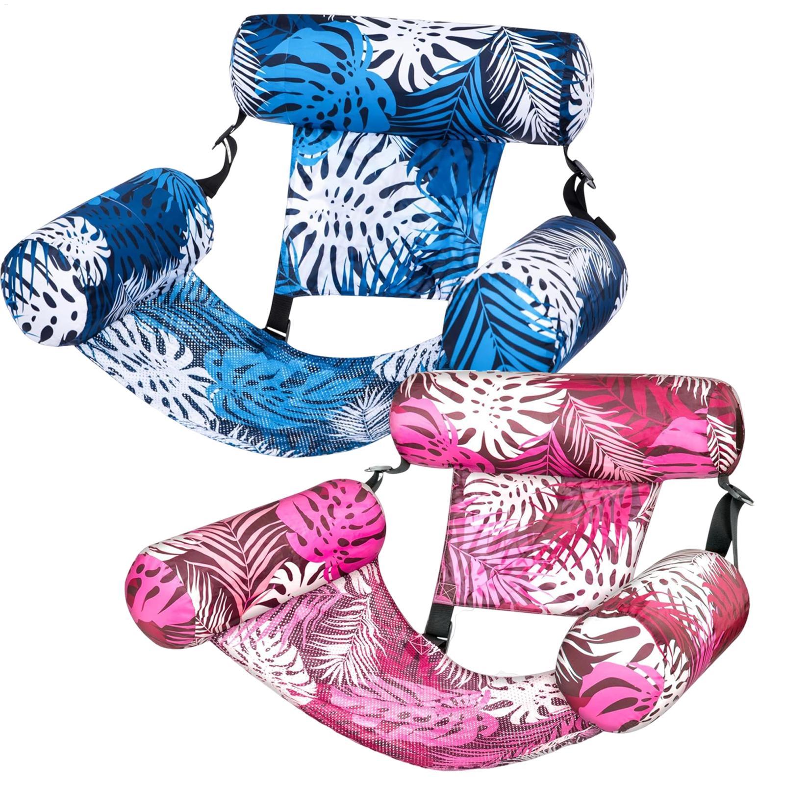 Hamaca inflable para piscina, cama flotante para salón de agua, sillón reclinable plegable para piscina, flotadores de piscina resistentes para adultos