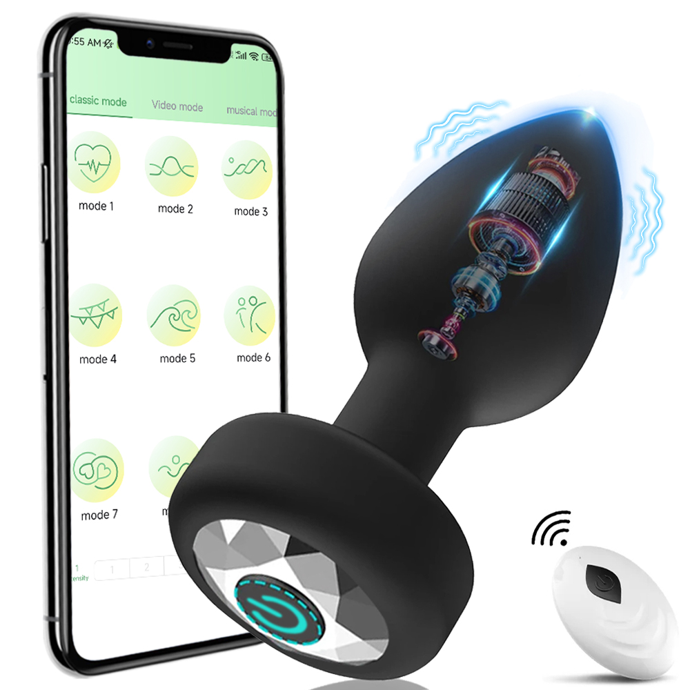 Vibrador anal com controle sem fio, plugue anal para homens, massageador de próstata, estimulador, masturbador feminino, brinquedos sexuais adultos para mulheres gays