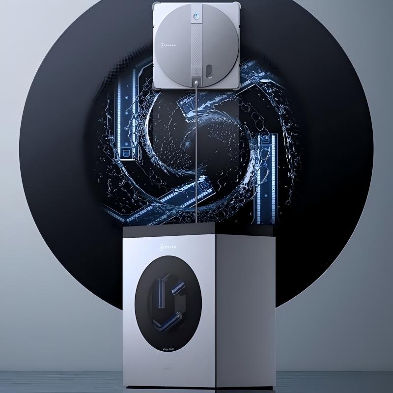 New ECOVACS WINBOT W3 Automatic Glass Wiping, Water Spraying, Wet Wiping, Household Base Station Cleaning Cloth