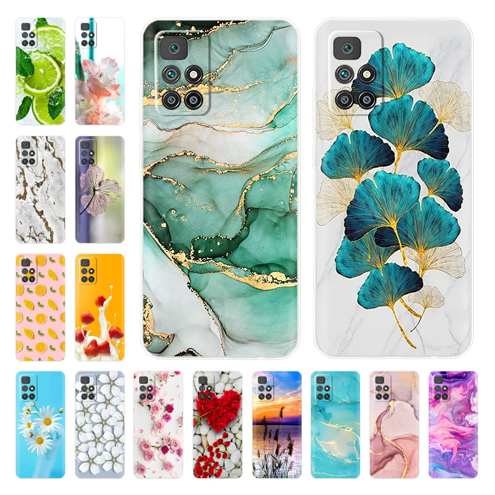 Cover For Xiaomi Redmi 10 Case For Redmi 10 2022 Coque Phone Case Silicone Bumper Shockproof Back Cover For Redmi 10 Fundas 6.5"