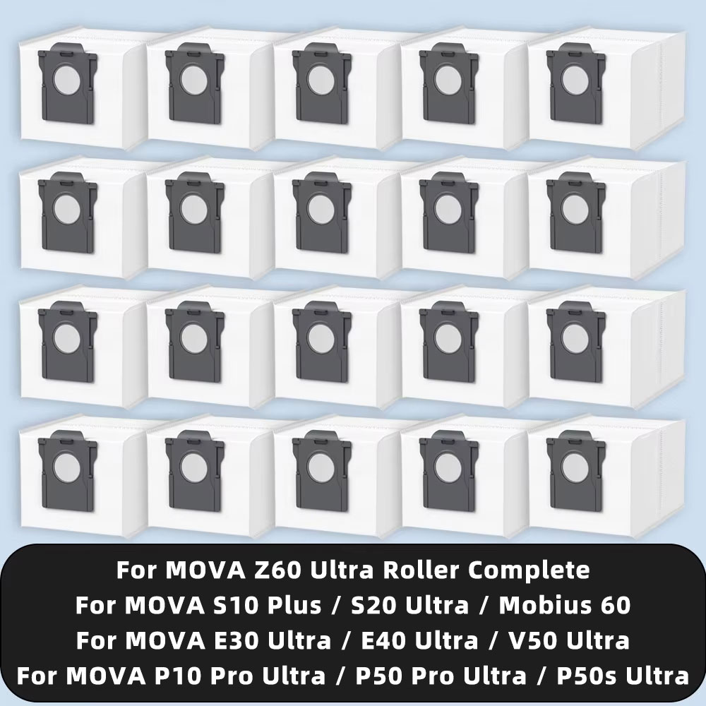 Пылесборник, совместимый с MOVA E30 Ultra / E40 Ultra / P50s Ultra / S20 Ultra / V50 Ultra / P10 Pro Ultra / P50 Pro Ultra / Mobius 60 / S10 Plus / Z60 Ultra Roller Complete