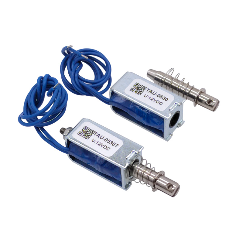 Magnetisches Magnetventil DC 6V 12V 24V Push&Pull-Elektromagnet mit offenem Rahmen TAU-0530 TAU-0530T Haltekraft 700g