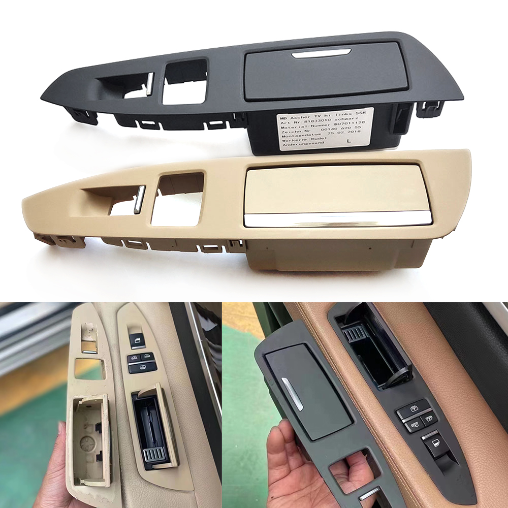 Interior porta traseira cinzeiro caso de armazenamento montagem substituição para bmw série 7 f01 f02 730 735 740 745 750 760