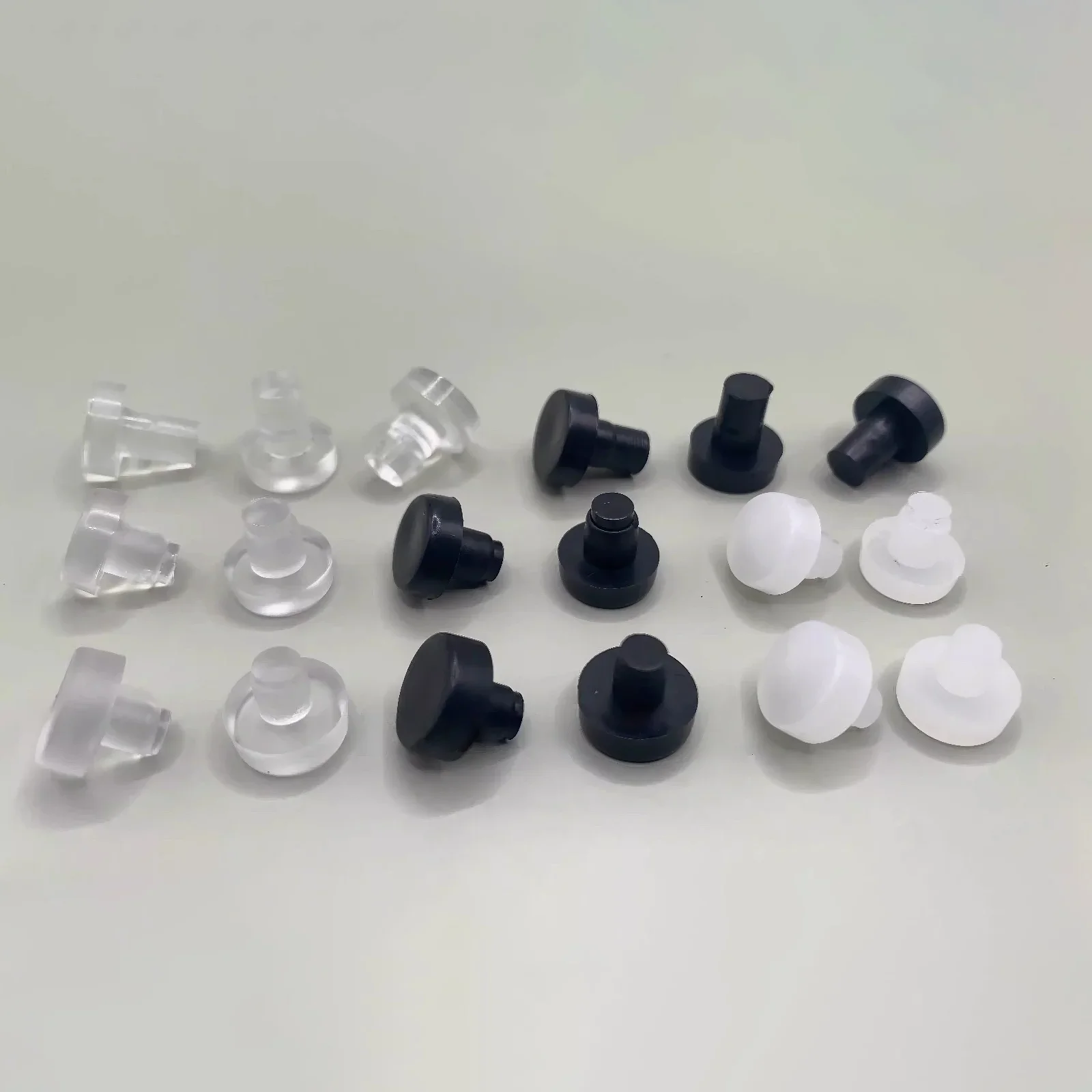 50 Stück Gummi-Klebepads, Weiche Transparente Gummistäbchen, Möbel-Tisch-Stuhl-Bein-Gleiter, Gleitkappen, Bodenschutz
