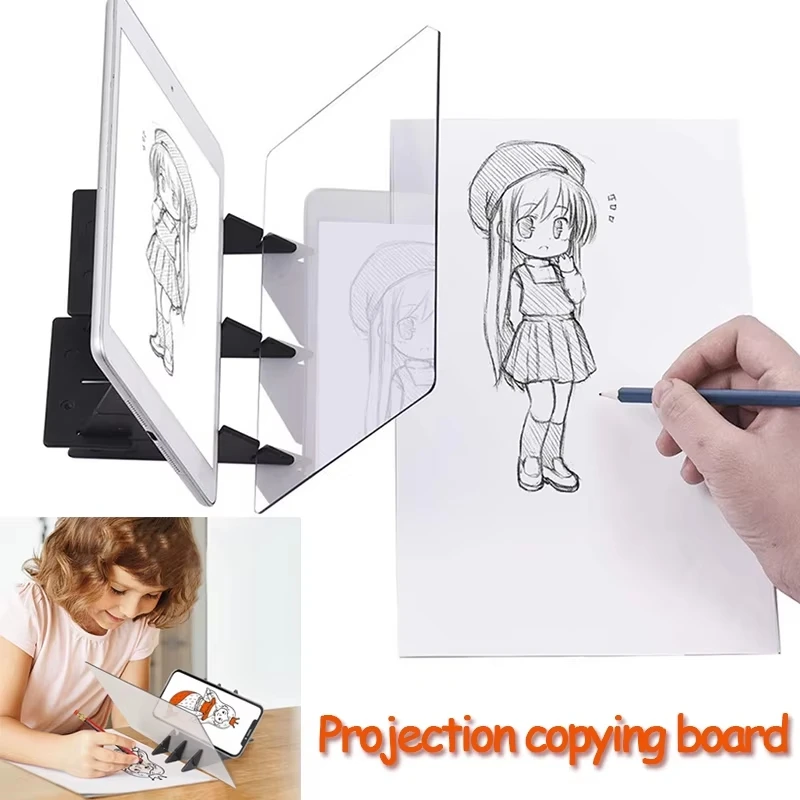 Planche à dessin optique claire, planche de traçage optique Portable, planche à dessin d'image, projecteur de dessin, planche de peinture optique