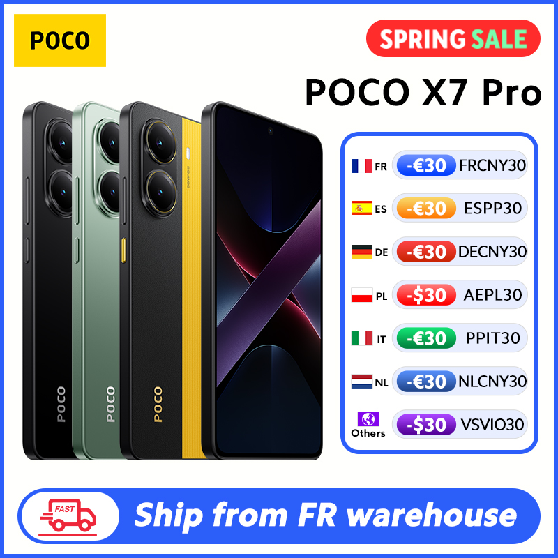 【Brand+】Smartfon POCO X7 Pro Dimensity 8400-Ultra 6,67-calowy wyświetlacz AMOLED 120 Hz 90W HyperCharge 6000mAh NFC Xiaomi HyperOS