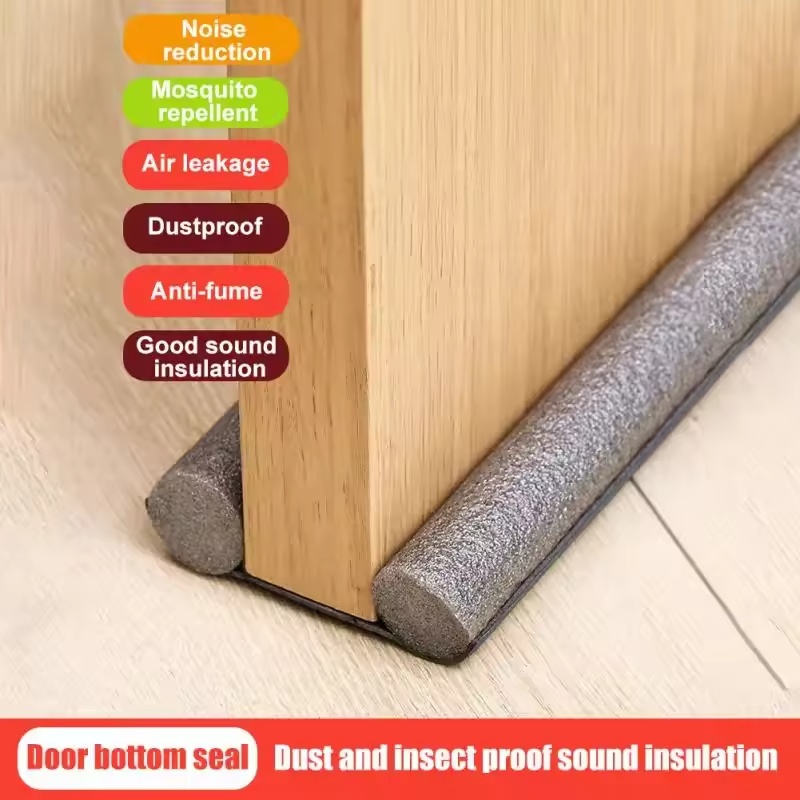 Burlete Ajustable para Puertas y Ventanas, Aislante de Corrientes de Aire, Impermeable, Insonorizante y Antipolvo