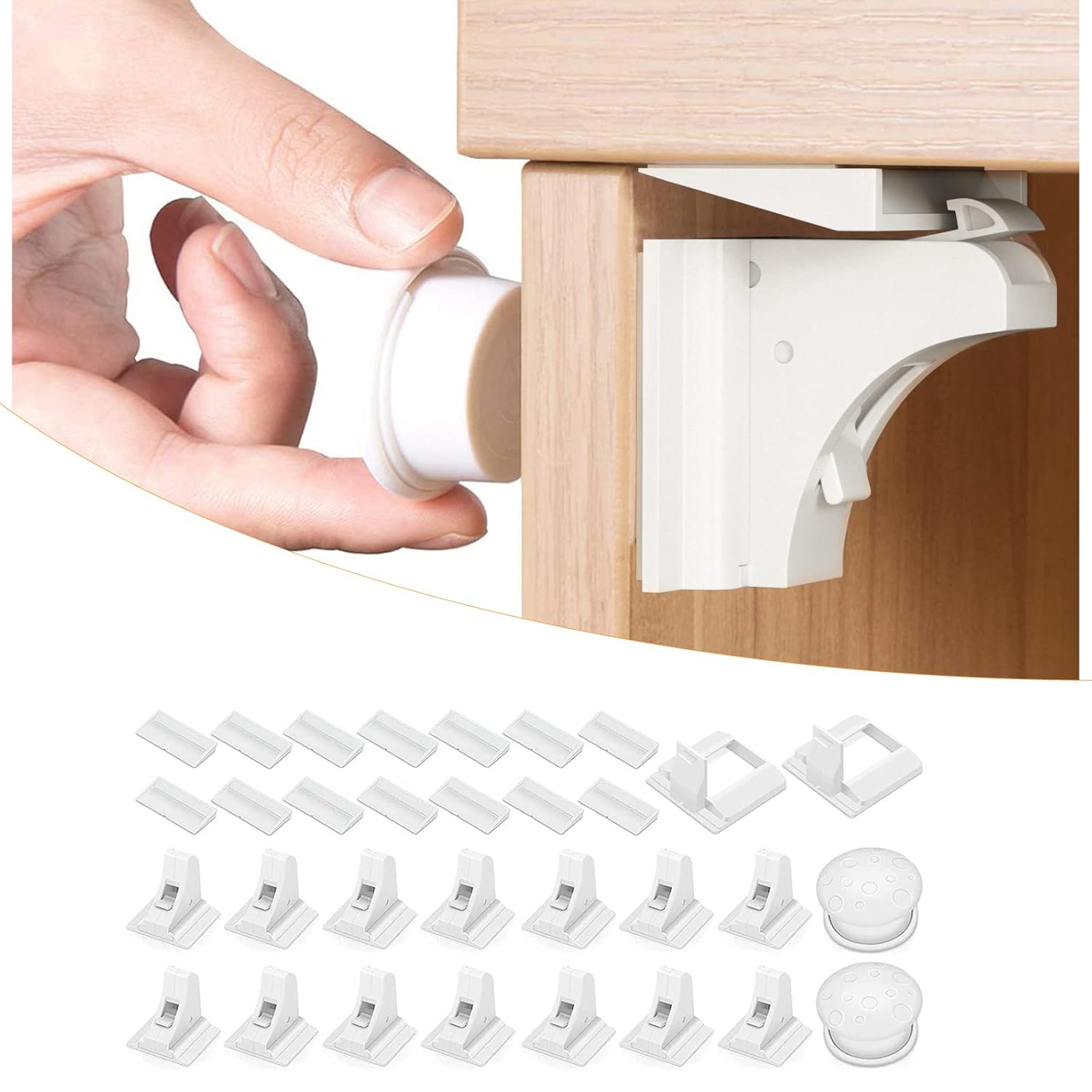 Fechadura magnética para segurança da porta do armário das crianças, gaveta, proteção do bebê, trava de segurança do bebê, must-have para os pais