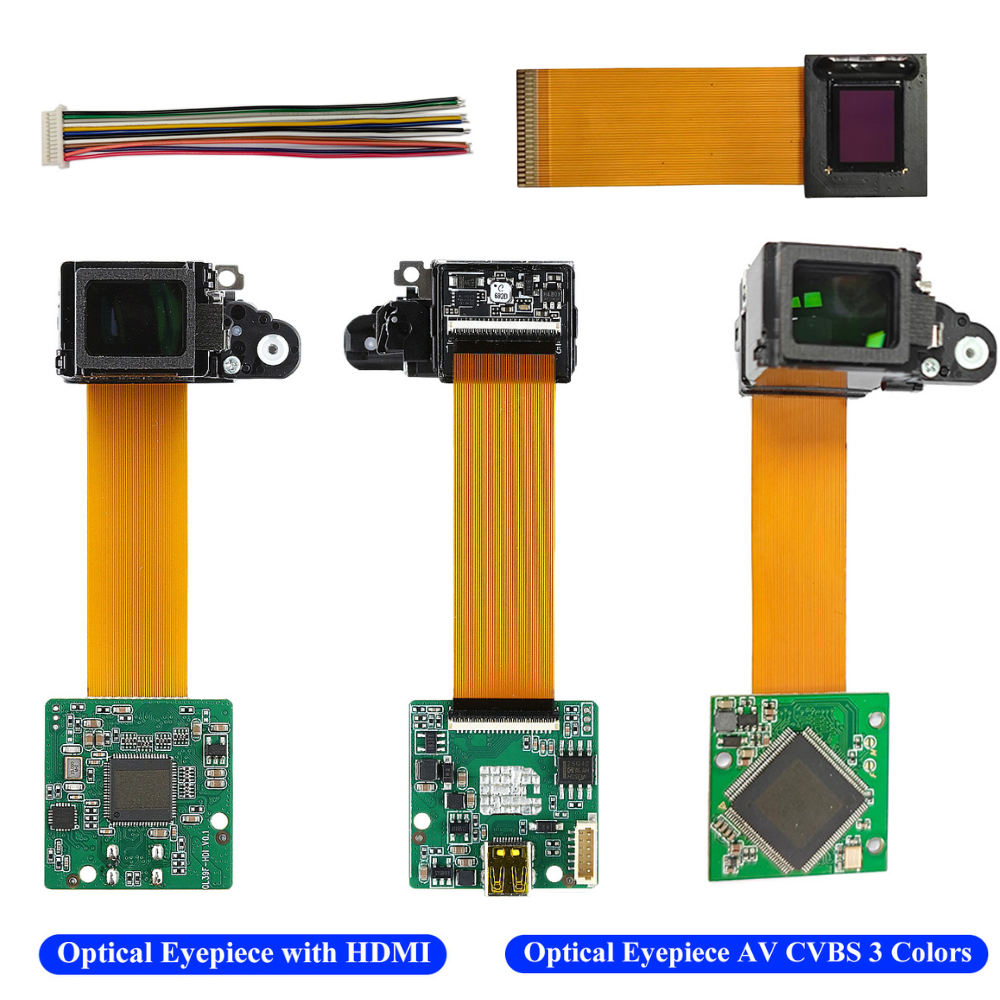 Wizjer z wyświetlaczem OLED 0,39 cala 1024*768 Noktowizor Wejście HDMI AV VGA Monokularowy moduł mikrodisplay EVF do termowizji