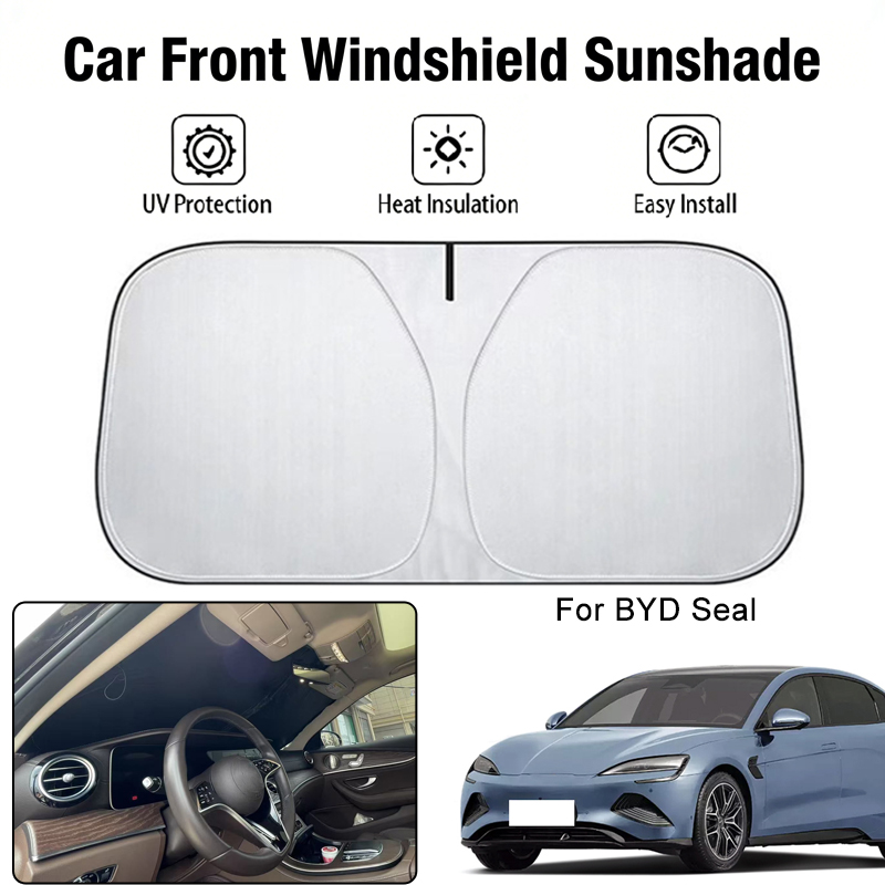 Penutup Kaca Depan Mobil untuk BYD Seal, Pelindung UV, Isolasi Panas, Aksesoris Pelindung Matahari Interior Mobil