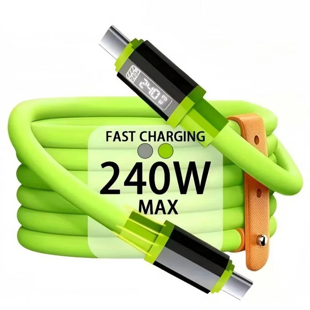 Cable de carga súper rápido tipo C a tipo C de 240W, cargador Universal de alta potencia, Cable USB 6A, Cable USB C para Xiaomi, iPhone y Samsung