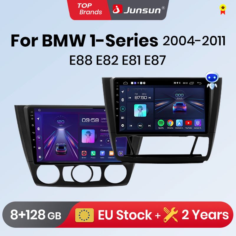 Junsun Carplay Android Auto Autoradio Voor Bmw 1-Serie 1 Serie E87 E81 E82 E88 2004-2011 Gps Intelligente Stereosystemen