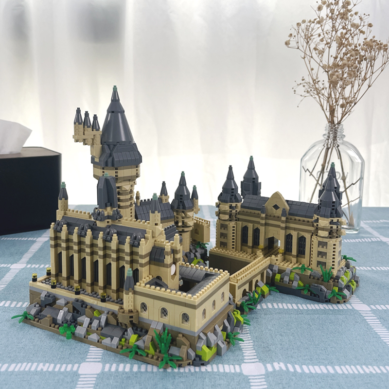 Nowy zestaw mikro klocków Magiczny średniowieczny zamek MOC Kreatywne klocki Zabawki dla dzieci Dorosłe prezenty świąteczne DIY Zabawka 3000+Pcs