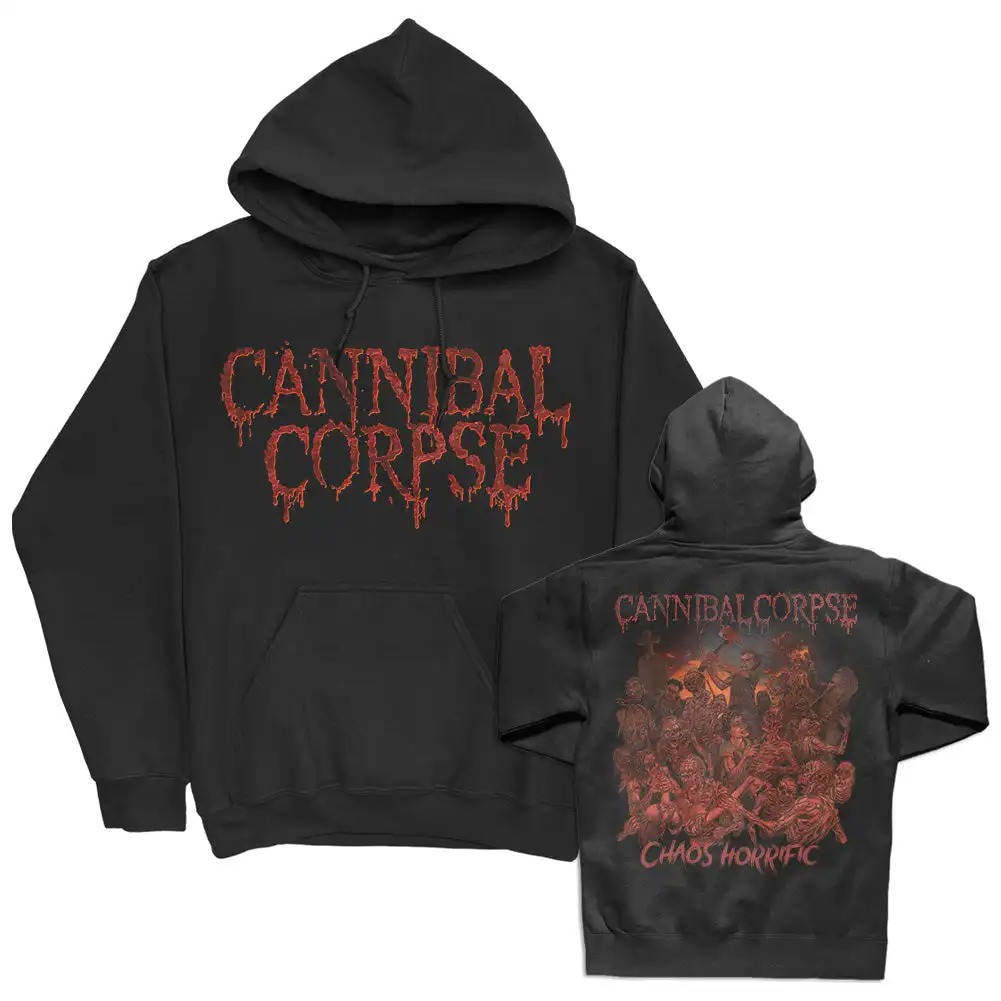Bluza z kapturem z grafiką zespołu death metalowego Cannibal Corpse, męska i damska, Harajuku, hip-hop, punk, luźna, oversize, casualowa.