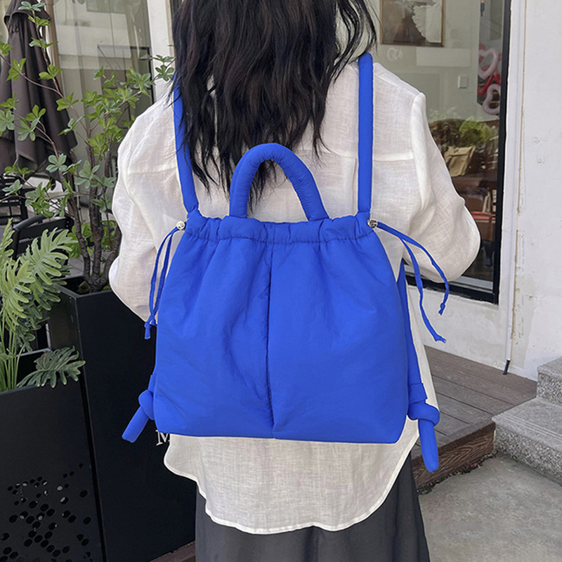 Nieuwe Koreaanse Mode Stof Schoudertas Zachte Dacron Crossbody Tas Mini Tote Portemonnees Voor Dames Onderarmtassen Handtassen En Portemonnees