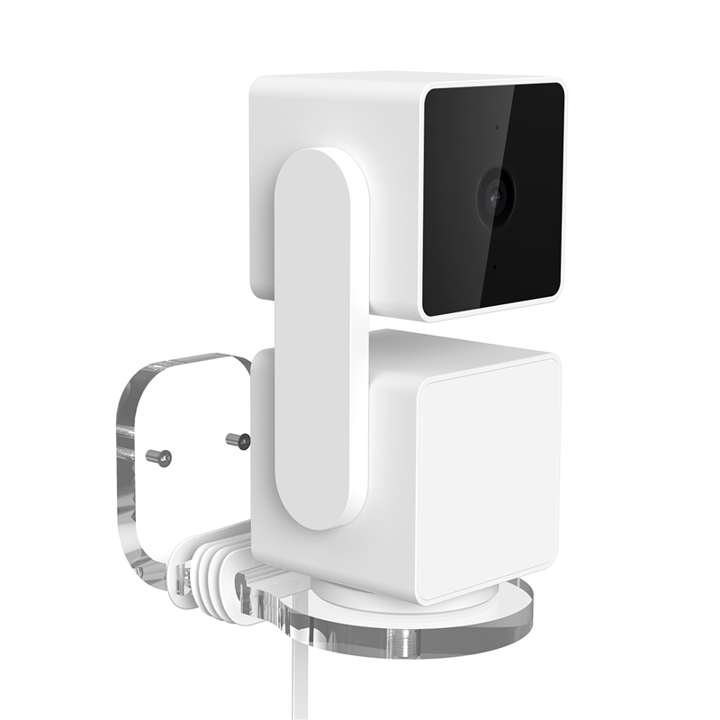 Soporte de montaje multifuncional N82R, soporte de montaje en pared para cámara portátil para Blink Mini Pan Wyze Cam V2 WYZE Cam Pan V3, transparente