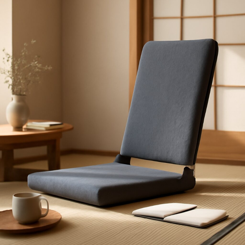 Folding Tatami Floor Sofa, Lazy Lounge Chair,Dormitory Bedside Backrest Seat,Japanese Balcony Bay Window Chair, Floor Recliner
