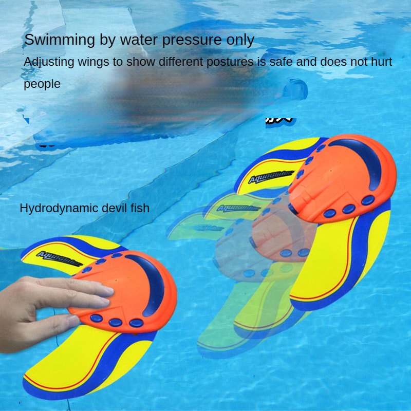 Raios de manta hidrodinâmicos imprensa para a frente das crianças bebê praia piscina salpicos de água jogar com modelo de água brinquedos de peixe