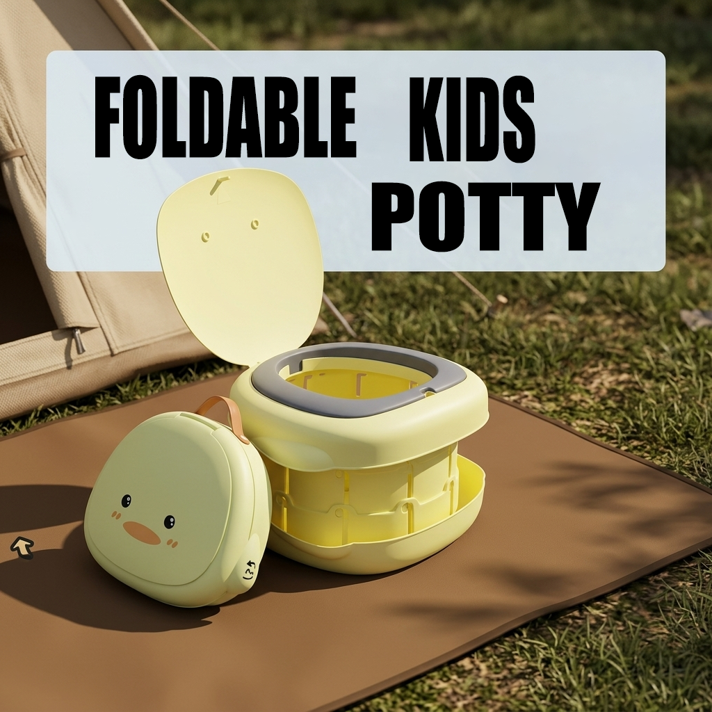 Foldable Potty Training Seat for Toddlers Portable Travel Toilet Seat for Boy and Girl Easy Clean Baby Potty Ideal Birthday Gift