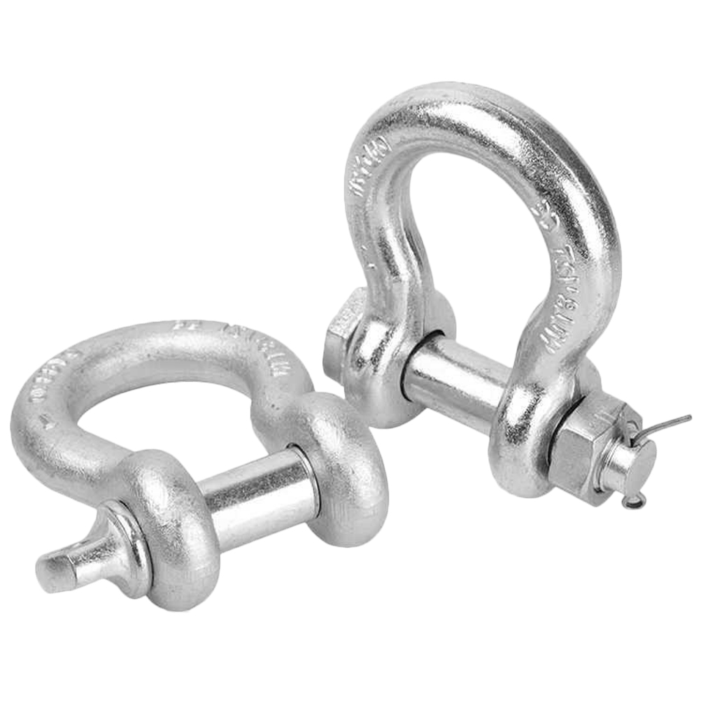 2 Pcs อเมริกัน U-รูปหัวเข็มขัด TOW Shackles Heavy Duty แหวน 5/16 1/4 นิ้ว 3/4 Anchor Recovery สําหรับลากจูงตะขอ