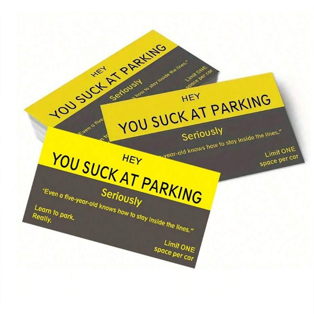 10/50/100 stuks je zuigt bij parkeerkaarten grappige slechte parkeerkaarten geweldkaarten