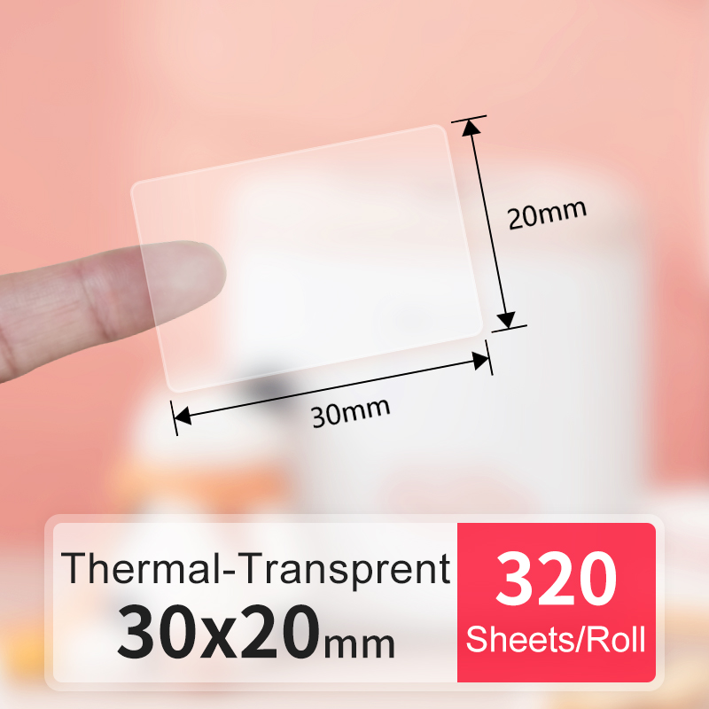 Ontkoppelaar DP23S/DP30S Printerverbruiksartikelen Transparant thermisch synthetisch etiketpapier