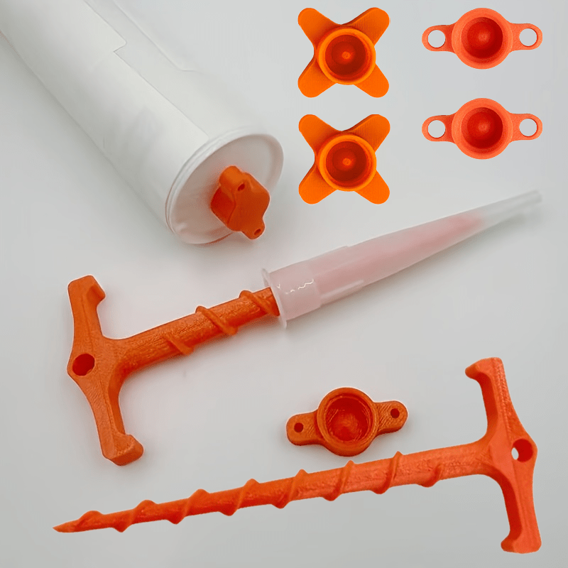 Desentupidor de Bicos de Silicone para Impressão 3D, Ferramenta Reutilizável em Espiral para Limpeza de Bicos de Pistola de Selante para Uso DIY e Profissional