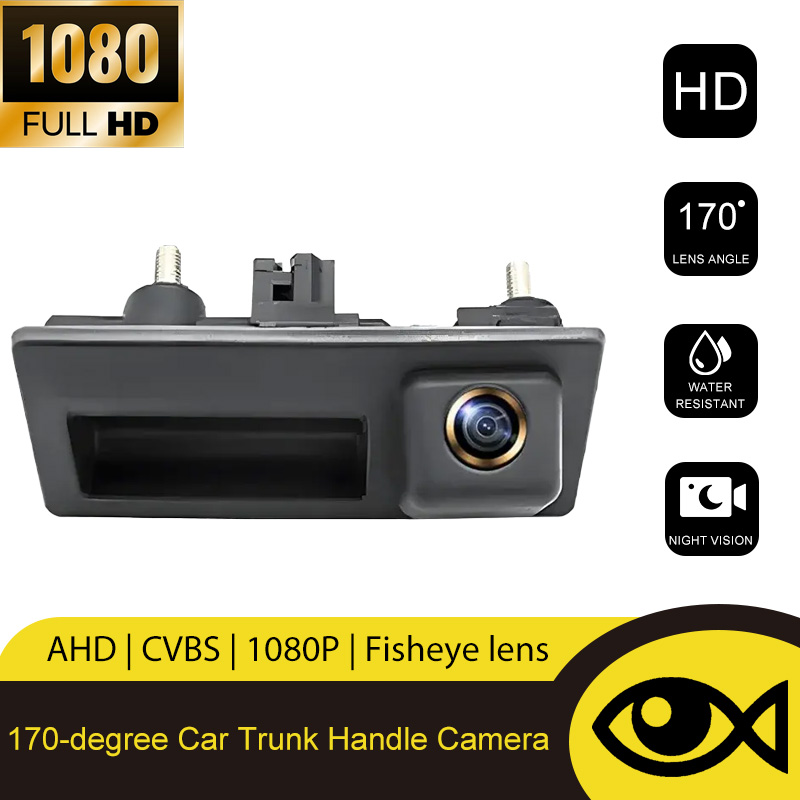 170 °   Kamera Mundur Kendaraan 1080P AHD untuk VW Volkswagen Golf Passat B5 Tiguan Jetta MK6 Audi A3 A4 A5 Q5 A6 B6 Mobil