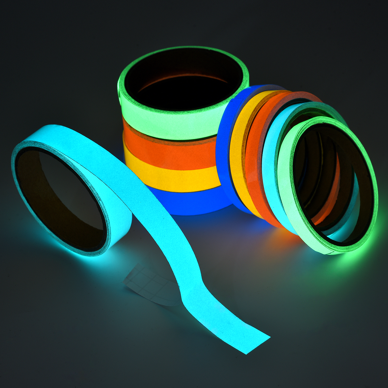 Luminous Fluorescent Night Self-Adhesive Glow In The Dark Sticker Tape Safety Security Home Decoration Warning Adhesive Tape