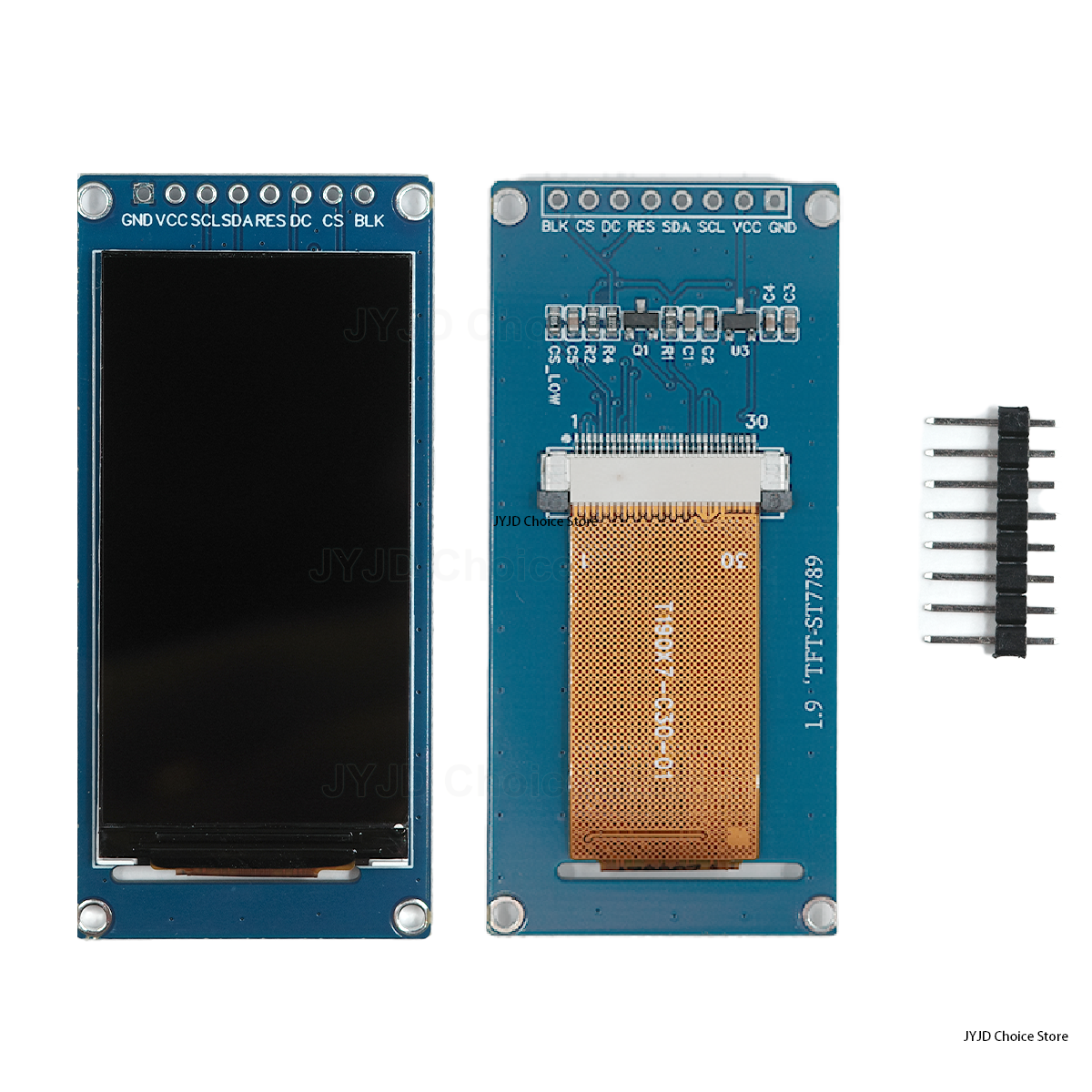 1.9 インチ IPS フルアングル TFT ディスプレイ画面 LCD 画面カラーディスプレイモジュール SPI シリアルポート高解像度 170x320 ST7789