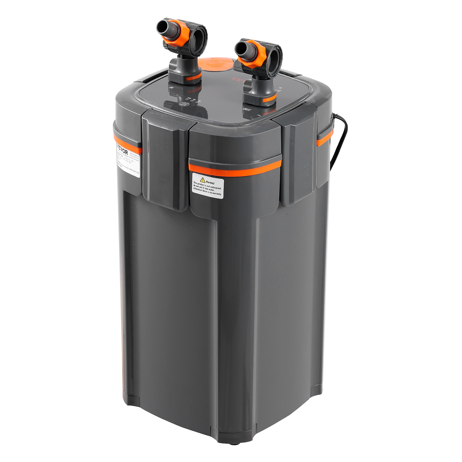 VEVOR Aquariumfilter 264GPH, 3-stufiger Kanisterfilter 284L, ultra-leiser interner Aquariumfilter mit UV-Schutz, Tauchkraftfilter mit Mehrfachfunktion für Aquarien, 11 W