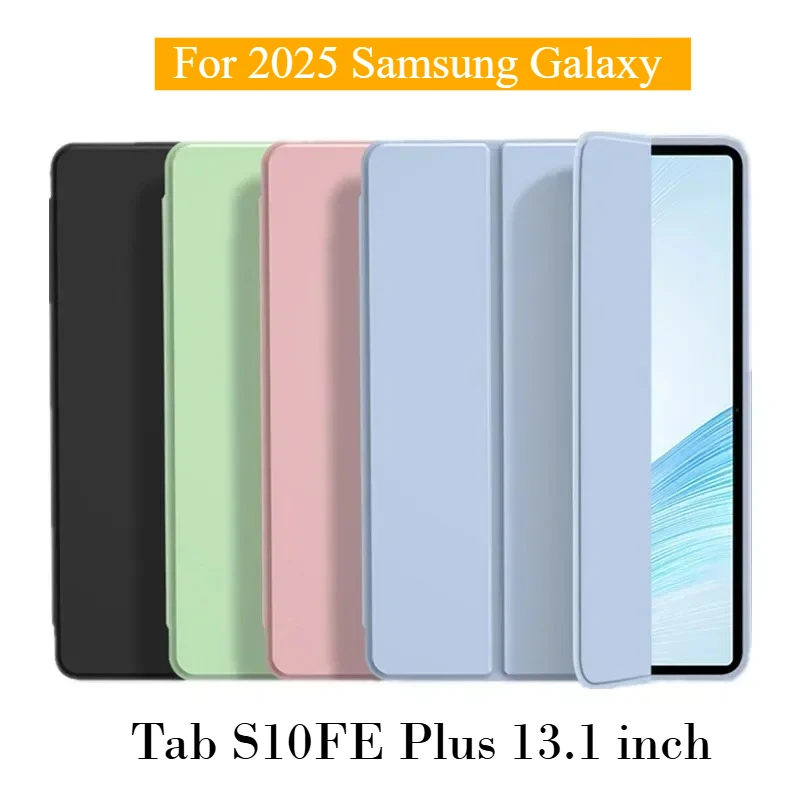 2025 capa inteligente para samsung galaxy tab s10fe plus + 13.1 ''tablet capa macia oficial capa de silicone líquido para tab s10fe funda