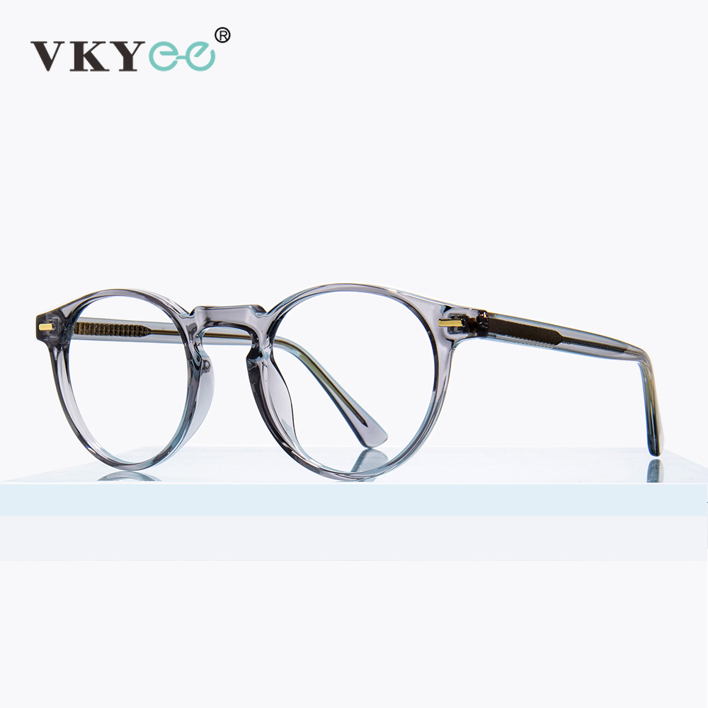 VICKY rond bleu lumière lunettes de lecture femmes lunettes cadre pour femmes rétro plastique titane Anti-lumière bleue lunettes d'ordinateur